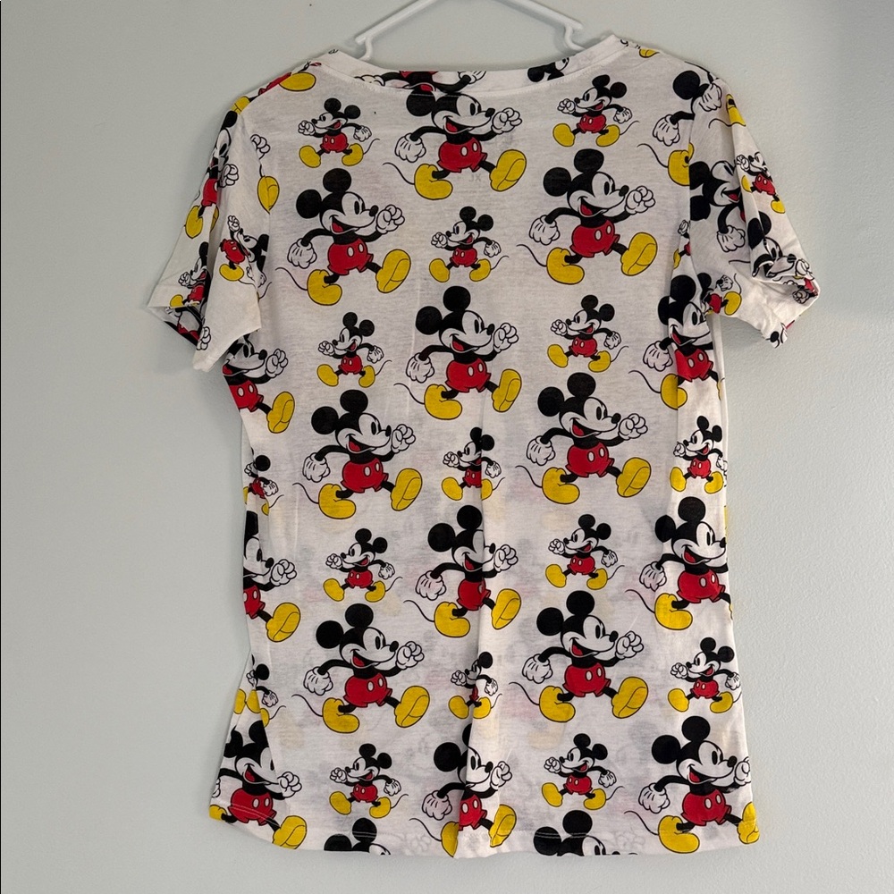 Disney Mickey Mouse Patterned Tee - Red, Yellow, … - image 3